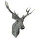 thumbnail image 1 of 3D Deer Head Cornamentas Arte De La Pared Estatua Pegatinas Decoración Del Hogar Gris, 1 of 5
