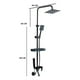 thumbnail image 2 of Ducha Columna Monomando Telefono Completo Beiti Md Negro, 2 of 7