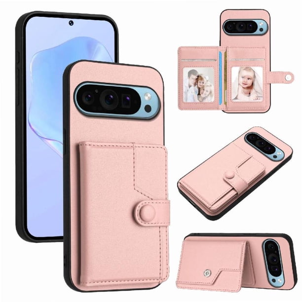 FOXDOCK Funda para Google PIXEL 9 con Bloqueo RFID - Diseño Elegante con Cierre de Botón