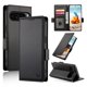 thumbnail image 1 of Para Google Pixel 9 Pro / 10 Pro Funda Tipo Billetera con Tapa Porta Tarjetas, Cubierta de Cuero PU con Hebilla Lateral Magnética Mate para Mujeres y Hombres, Negro, para Pixel 9 Pro / 10 Pro, 1 of 7