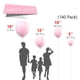 thumbnail image 2 of Balloon PartyWoo, rosa pastel, 140 unidades, diferentes tamaños, 2 of 6