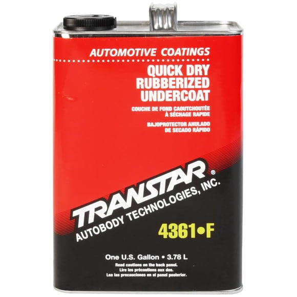 Revestimiento de goma TRANSTAR 4361-F Quick Dry 3.78 L negro