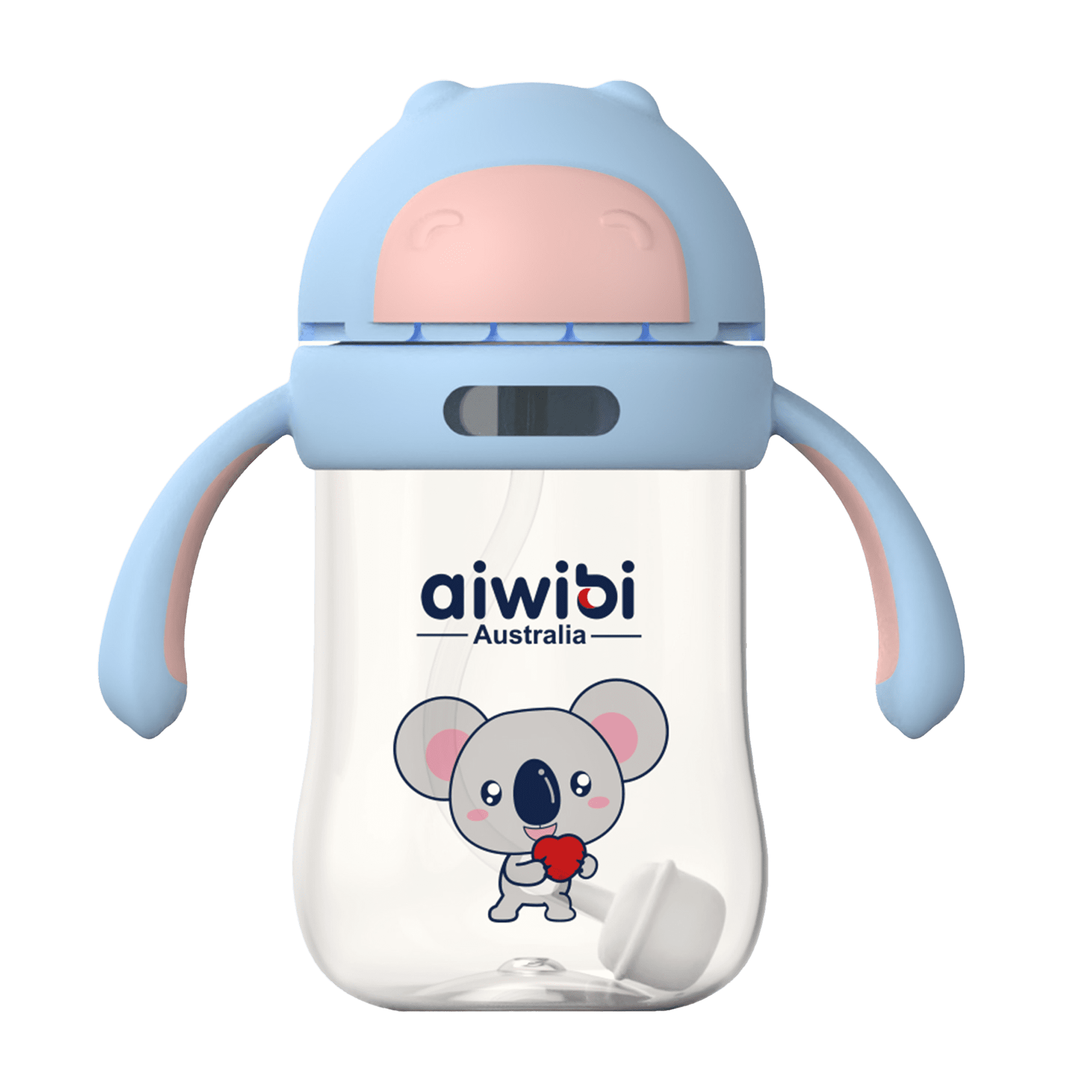 Aiwibi - Botella De Agua Para Bebés 300 Ml Azul
