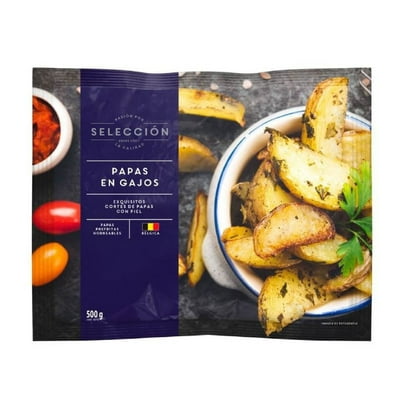 Papas Pre Fritas En Gajos 500 G Selección