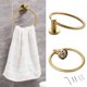 thumbnail image 5 of Juego de accesorios de baño Ntipox de acero inoxidable dorado cepillado, 5 of 6