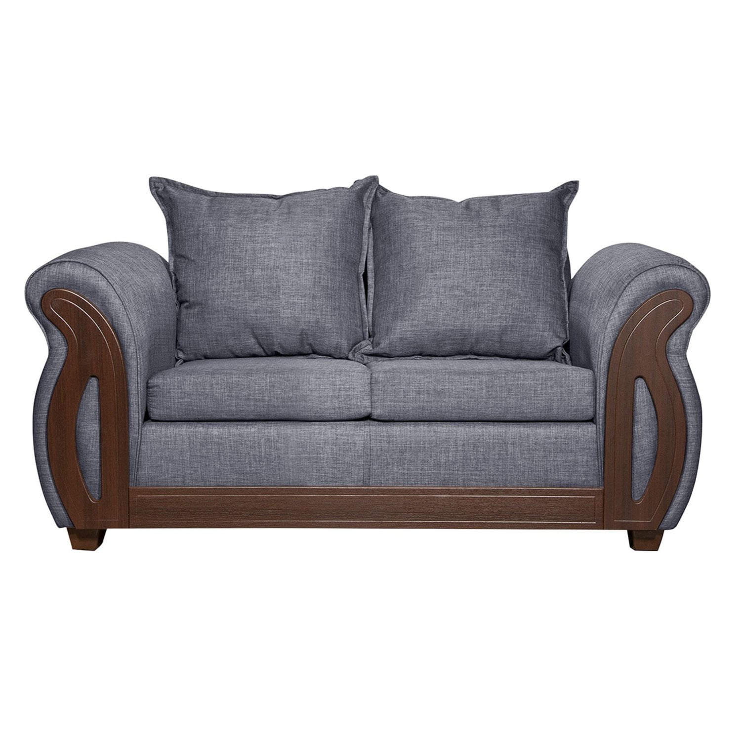 Ruzam Mobel - Sofá 2 Cuerpos Isidora Gris