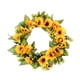 thumbnail image 4 of Guirnalda De Girasol Artificial De 18 Pulgadas, Hojas Verdes Para Puerta Delantera Para Boda En Casa, 4 of 5