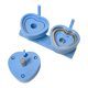 thumbnail image 4 of Molde Para Hacer Botones Con Forma De Corazón, Ideal Para Prensas De Botones Deslizantes, Color Azul Claro, 4 of 5
