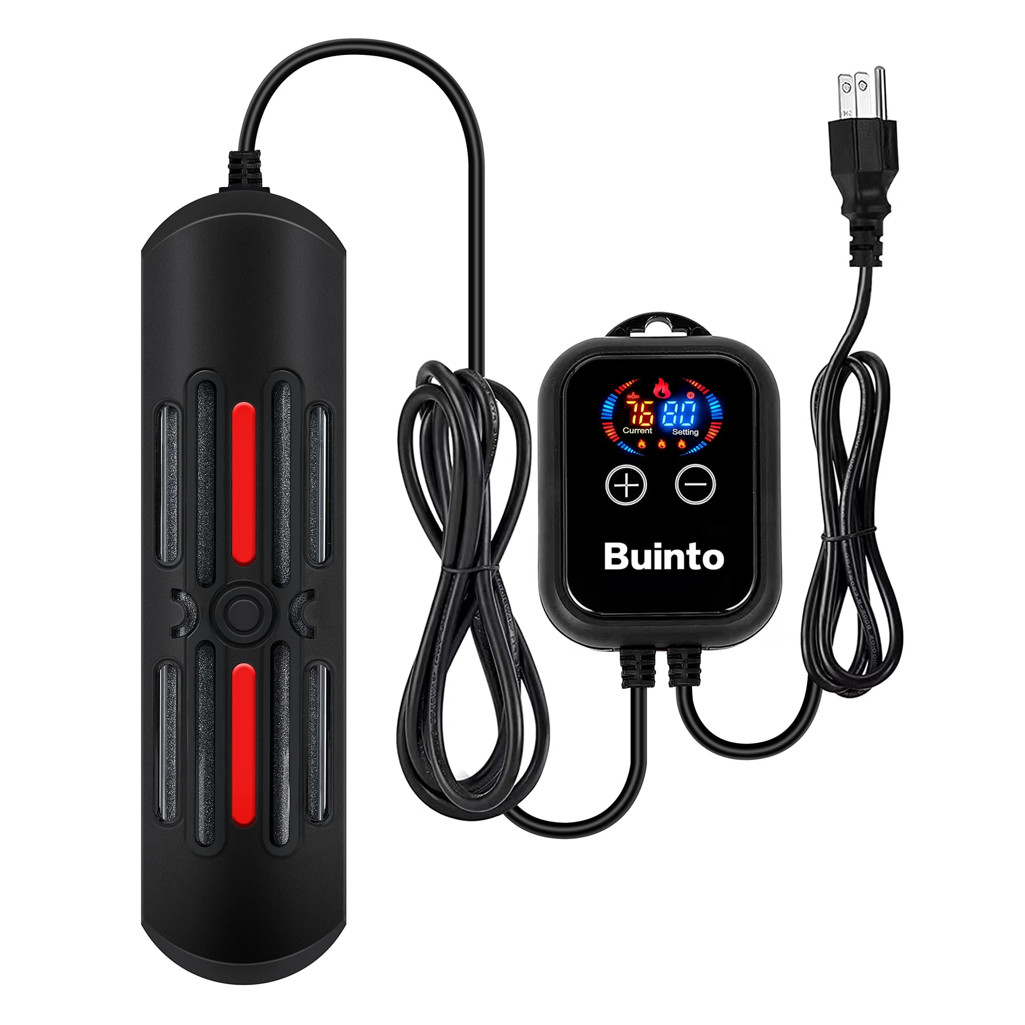 Calentador de Acuario Buinto 1200W 110V Táctil Digital