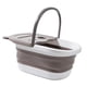 thumbnail image 3 of Cubo Para Baño De Pies, Ahorro De Espacio, Cubo Para Baño De Pies Grande Y Duradero, Bañera Plegable Para Pies, Color Blanco Y Gris, 3 of 5