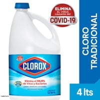 Cloro Líquido Concentrado Tradicional Botella 4000 Ml Clorox