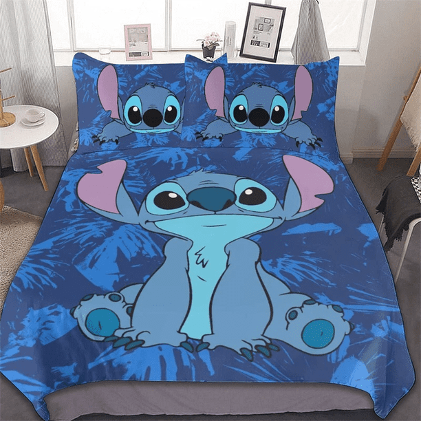 Stitch Kids Bedding Cartoon Cute StitchDuvet Cover Anime Bedding Sets Comforter Cover Sets for Children Gifts