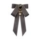 thumbnail image 4 of Pajarita Cinta Broche Bowknot Pajarita Regalo Collar Pin Para Camisa Uniforme Traje Gris, 4 of 5
