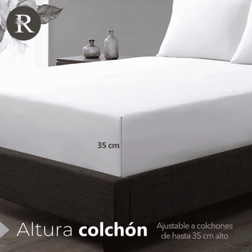 Genérico - Juego Sabanas Rosewood 300 Hilos 1.5 Plaza