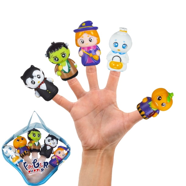 Juguete de Halloween WAHXIAOSW de Finger Puppets para niños de 3 a 6 años