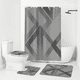 thumbnail image 1 of Set Juego De Baño Con Cortina Cubre Inodoro 4 Piezas, 1 of 5