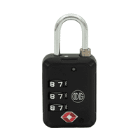 Candado Odis Tsa Maleta Viaje 30Mm Con Clave - Negro