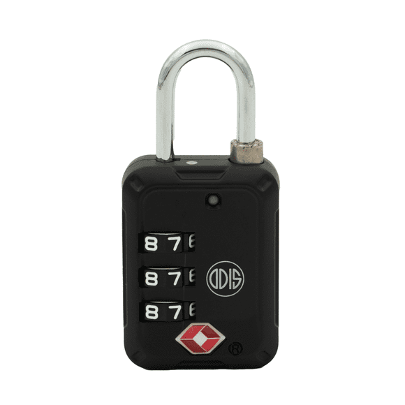 Candado Odis Tsa Maleta Viaje 30mm Con Clave - Negro