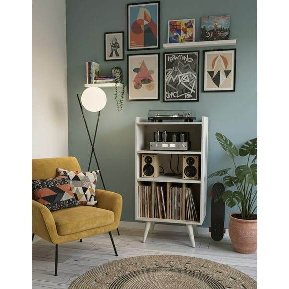 Mueble Rack para Vinilos 60 x 45 x 110