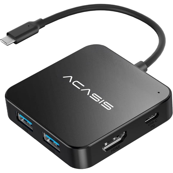 Hub USB C ACASIS 6 en 1 con suministro de alimentación HDMI 4K de 100 W