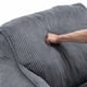 thumbnail image 4 of Sofá de silla de bolsa de frijol gigante para adultos adolescentes, cómodas sillas de bolsa de frijol grande con reposabrazos para dormitorio sala de estar, 4 of 5