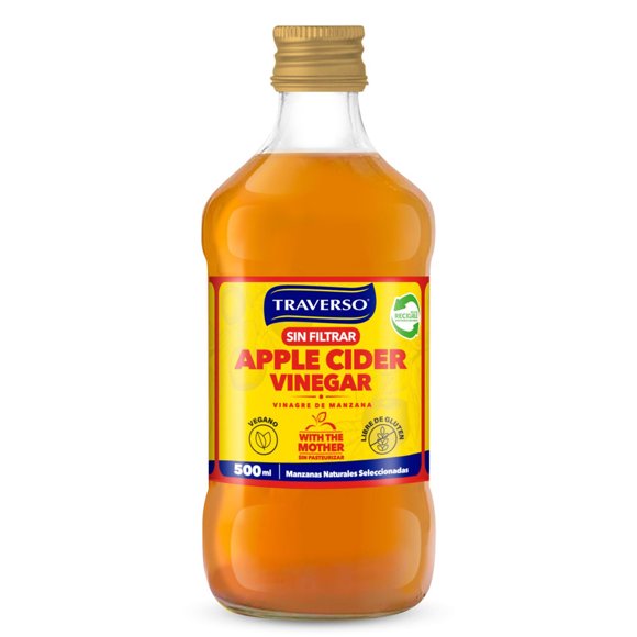 Vinagre De Manzana Sin Filtrar Botella, 500 ml