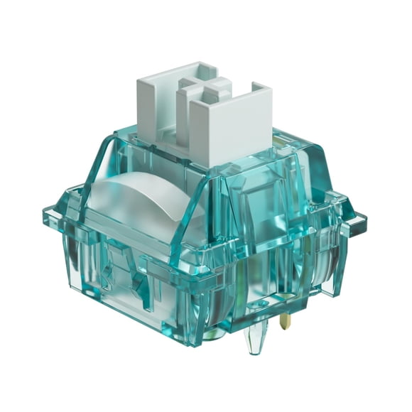 Switch Akko Creamy Cyan Clicky 50 gf prelubricado para teclado