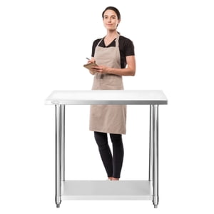 Prochef - Mesón Centro Eco Acero Inoxidable 100X60X85 Cm.