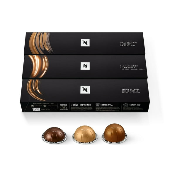 Cápsulas de café Nespresso VertuoLine Bianco Variety, 30 unidades