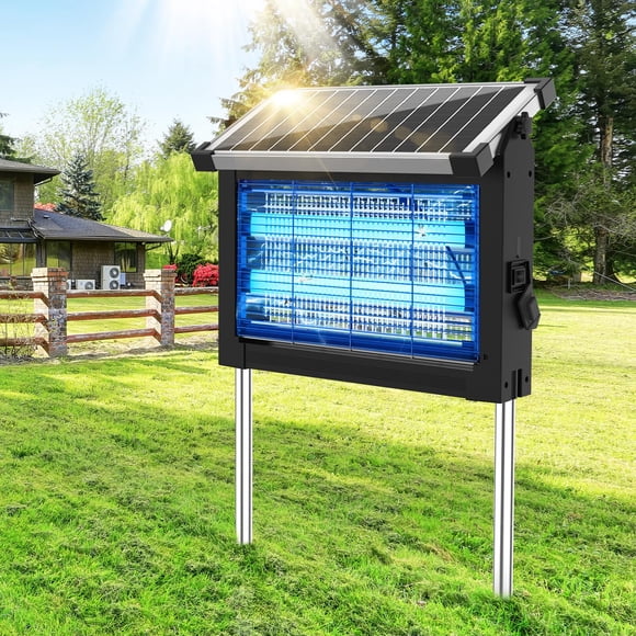 Eliminador de mosquitos solar y recargable por USB Jepwe 4500V