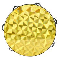 Magideal - Pandereta Para Iglesia, Tambor De Mano De 8 Pulgadas, Campana De Percusión De Abedul, Instrumento De Tambor Educativo Musical Para Fiesta Ktv , A A