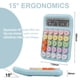 thumbnail image 4 of Calculadora Escritorio 12 Digitos Pantalla Grande Celeste, 4 of 6