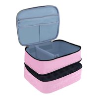 Ioensy - Bolsa De Almacenamiento De Esmalte De Uñas Bolsa De Herramientas De Uñas Para Herramientas De Manicura Lápices Labiales Lámpara De Uñas Rosa