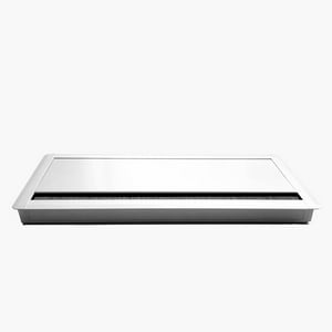 Form Office - Pasacables Rectangular Blanco