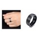 thumbnail image 3 of Anillo Tungsteno Silver and Black Hombre Moda Masculina, 3 of 3