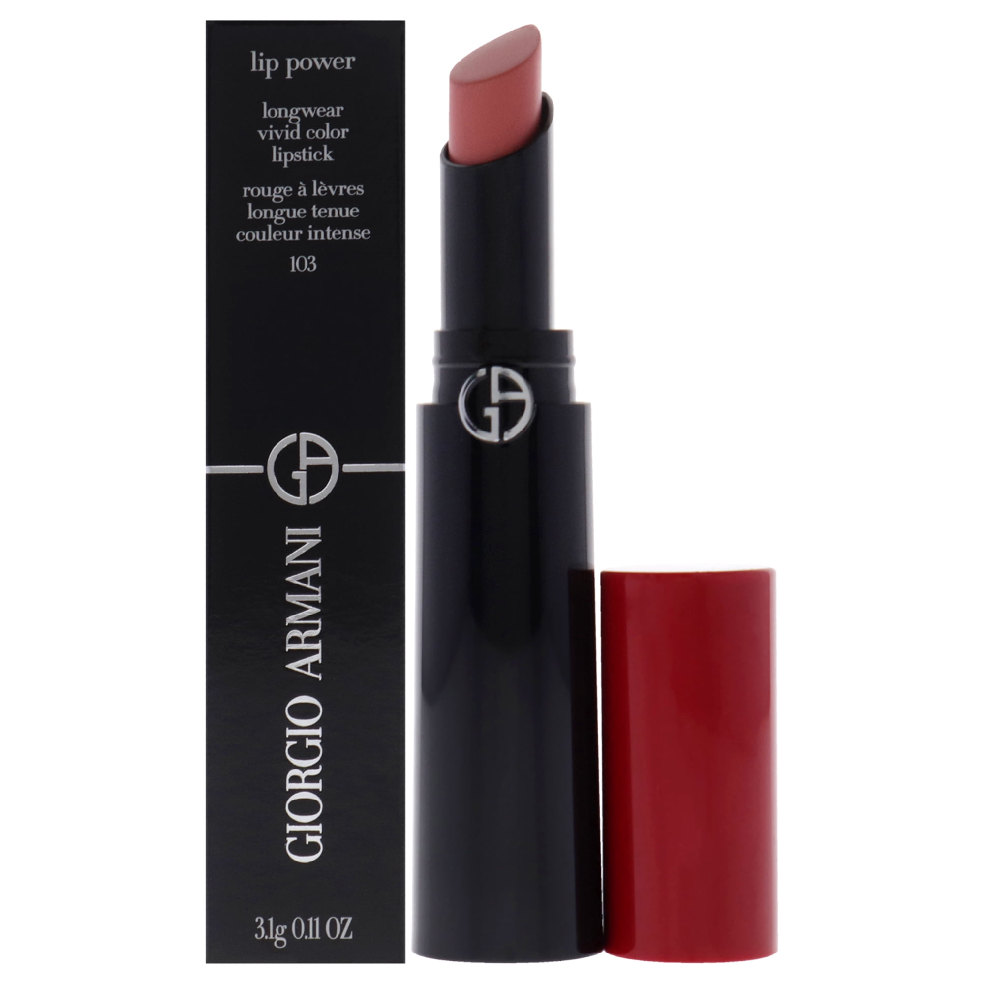 Lápiz Labial Lip Power De Larga Duración Y Colores Vivos - 103 Pinky Peach De Para Mujer - Lápiz Labial De 0,11 Oz