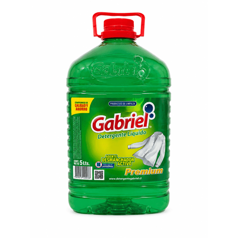 Detergente Liquido Para La Ropa Gabriel Premium 5 Lts.