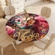 thumbnail image 4 of Willy Wonka-theme Fitted Round Tablecloths Elastic Edged Table Covers Waterproof Table Cloth for Kitchen Holiday Party Tables Decor 120cm, 4 of 6