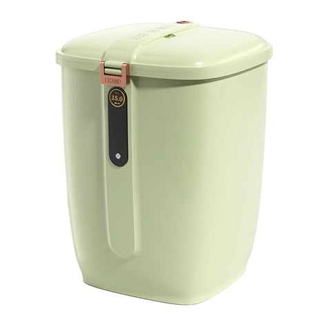 Bothyi - Contenedor De Almacenamiento De Arroz, Caja De Almacenamiento De Alimentos Para Mascotas, Contenedor De Almacenamiento De Alimentos Para Harina Para 15Kg