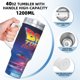 thumbnail image 5 of Volver al Futuro Vaso aislado de acero inoxidable con asa, diseño temático, regalo para familia, amigos y fans; incluye pajita y encaja en el portavasos estándar, 40 oz, 5 of 6