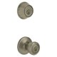 thumbnail image 1 of Perilla de entrada Lock Kwikset 690 Tylo, latón envejecido, paquete de 6 unidades, 1 of 5