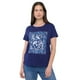 thumbnail image 1 of Polera Mujer Manga Corta Focal Print Azul Corona, 1 of 5