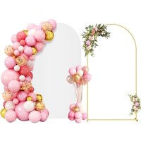 Hzdeying - Soporte De Metal Con Forma De Arco Para Telón De Fondo, 2,2 M, Con Funda Para Fiesta De Bodas