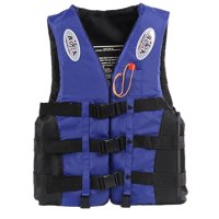 Magideal - Chaqueta De Natación Equipo Deportivo Chaleco Salvavidas Portátil Para Navegación A La Deriva Navegación L Azul