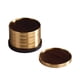 thumbnail image 1 of Juego De 6 Posavasos De Madera Para Regalo, Protección De Mesa Para Oficina, Sala De Estar, Cocina, Color Negro, 1 of 3