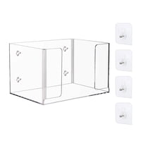 Magideal - Caja De Almacenamiento Con Soporte Para Bolsas De Comestibles, Contenedor De Bolsas De Compras De Montaje En Pared, Dispensador Portátil De Bolsas De 1 Capa