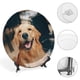 thumbnail image 4 of Golden Retriever Plato decorativo de porcelana fina (bone china), plato decorativo de cerámica para hogar, oficina, soporte de pared, platos decorativos para dormitorio - 6 pulgadas (15 cm), 4 of 6