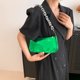 thumbnail image 3 of Bolso pequeño cuadrado con cremallera informal y contraste de moda de nueva tendencia, bolso de mano de cuero artificial sencillo, 3 of 5