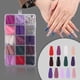 thumbnail image 4 of Uñas postizas a presión, cobertura total, coloridas, para salón de uñas, con taladro decorativo., 4 of 5