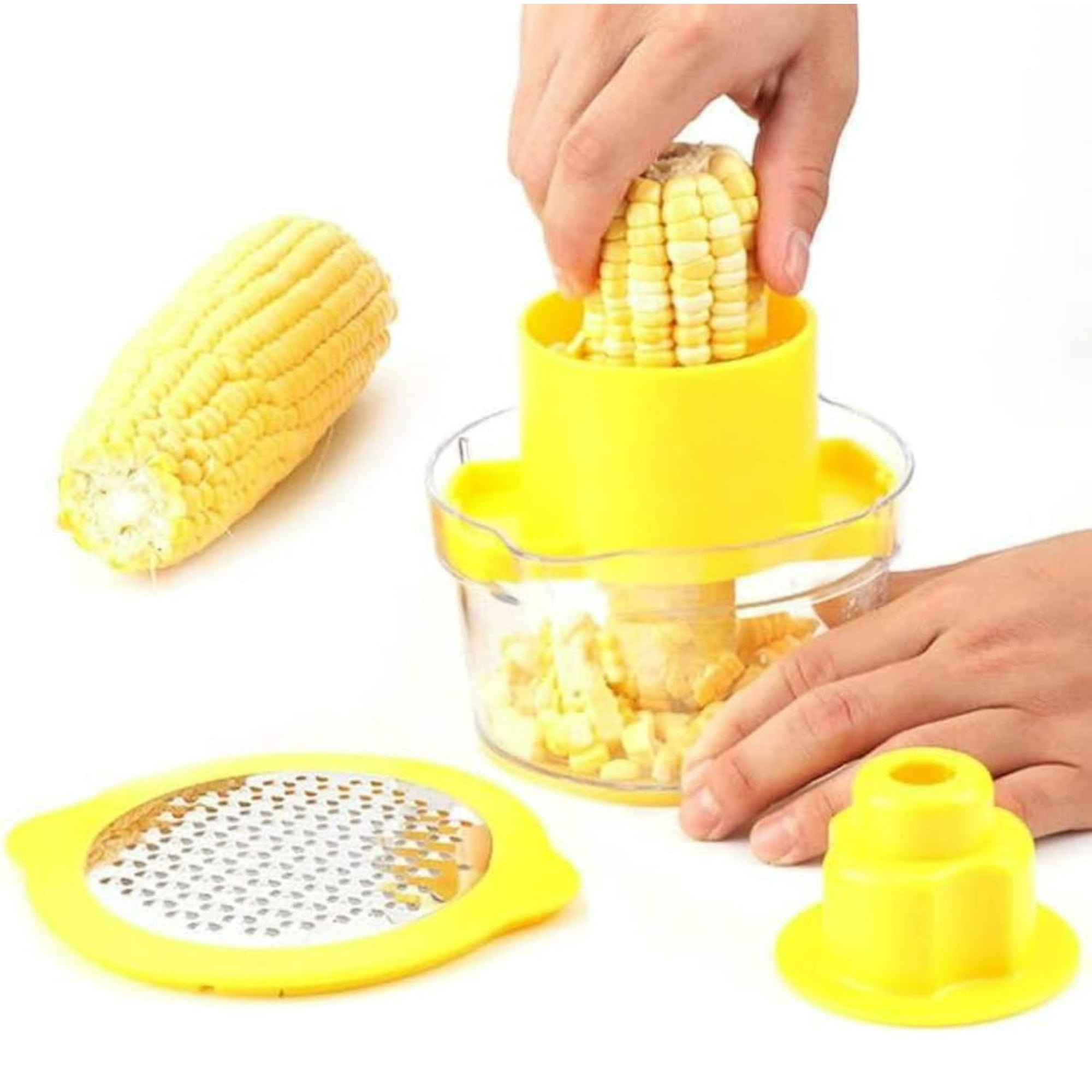 Genérico - Pelador De Choclo Manual Desgranador De Maíz Amarillo